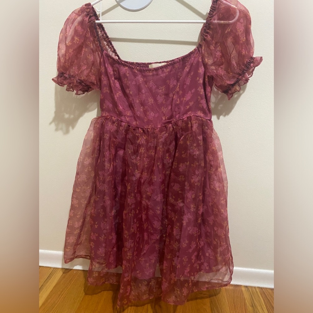 Altard State Mini Puff Floral Dress